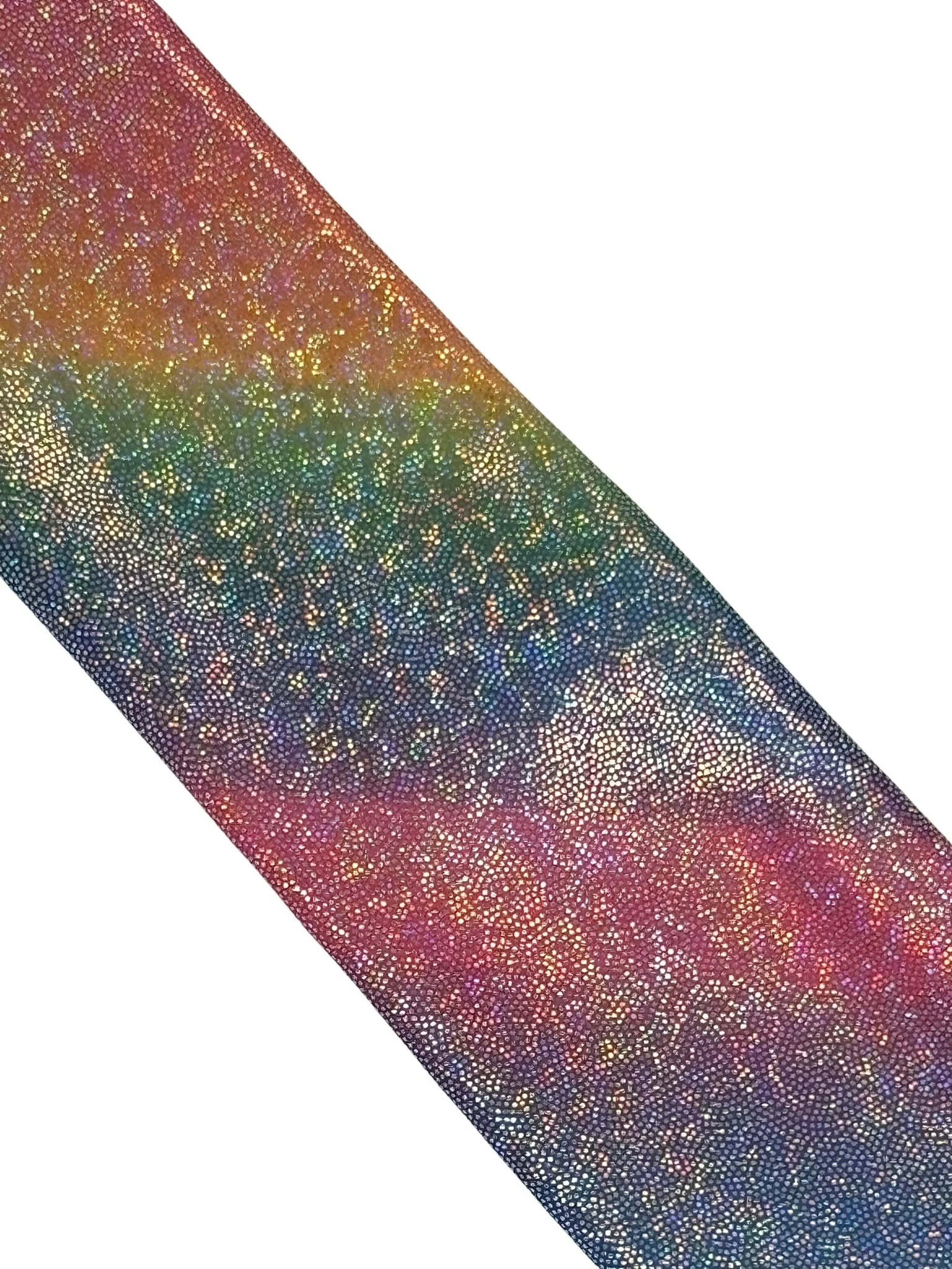 rainbow tie with a  metallic sparkle mermaid pastel wet look - Image 2