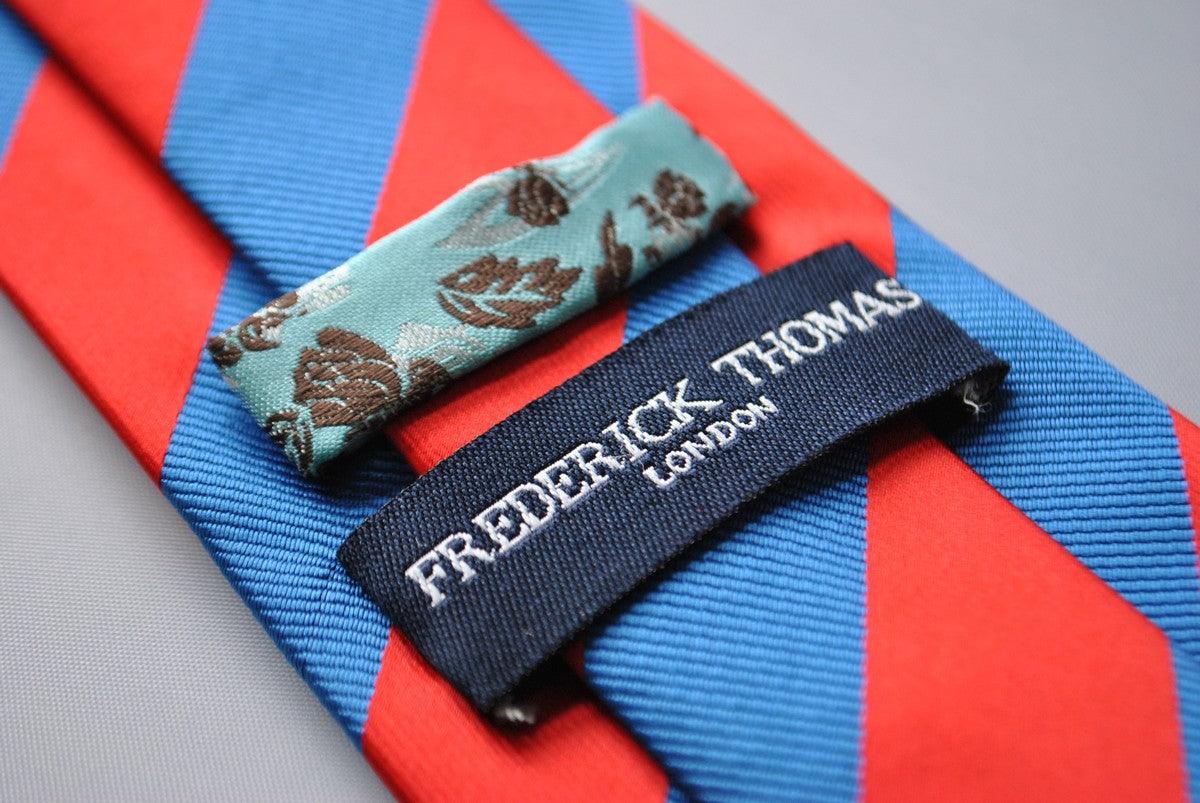 red and royal blue barber striped tie - Image 4