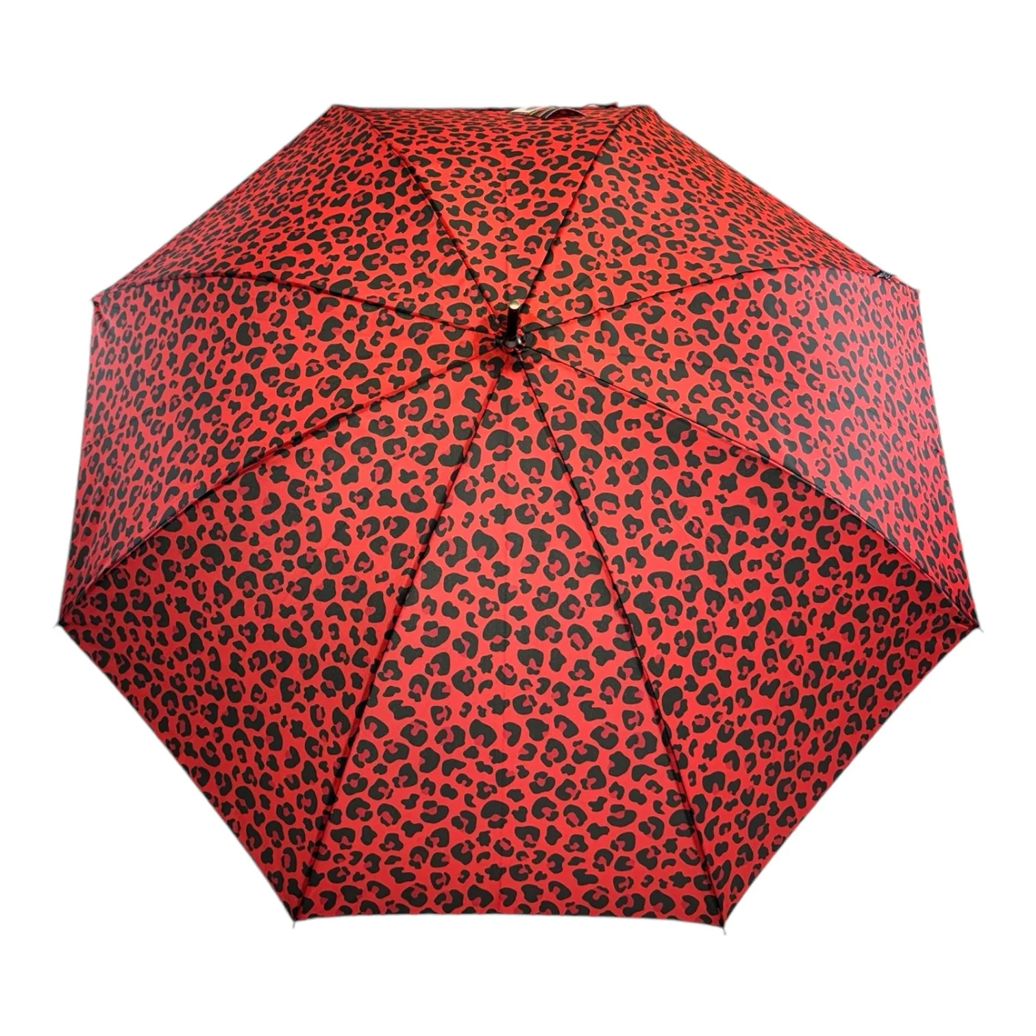 Retro Leopard Print in Fire Red with matching handle