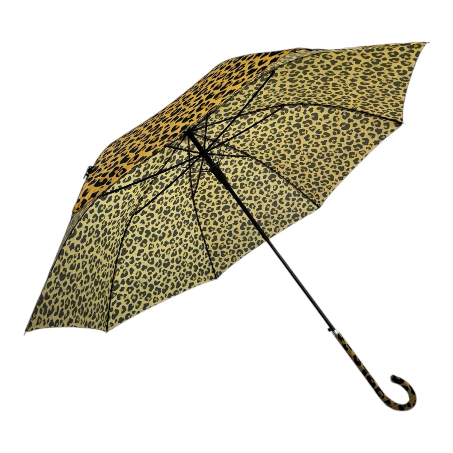 Retro Leopard Print in Saffron Yellow with matching handle - Image 5