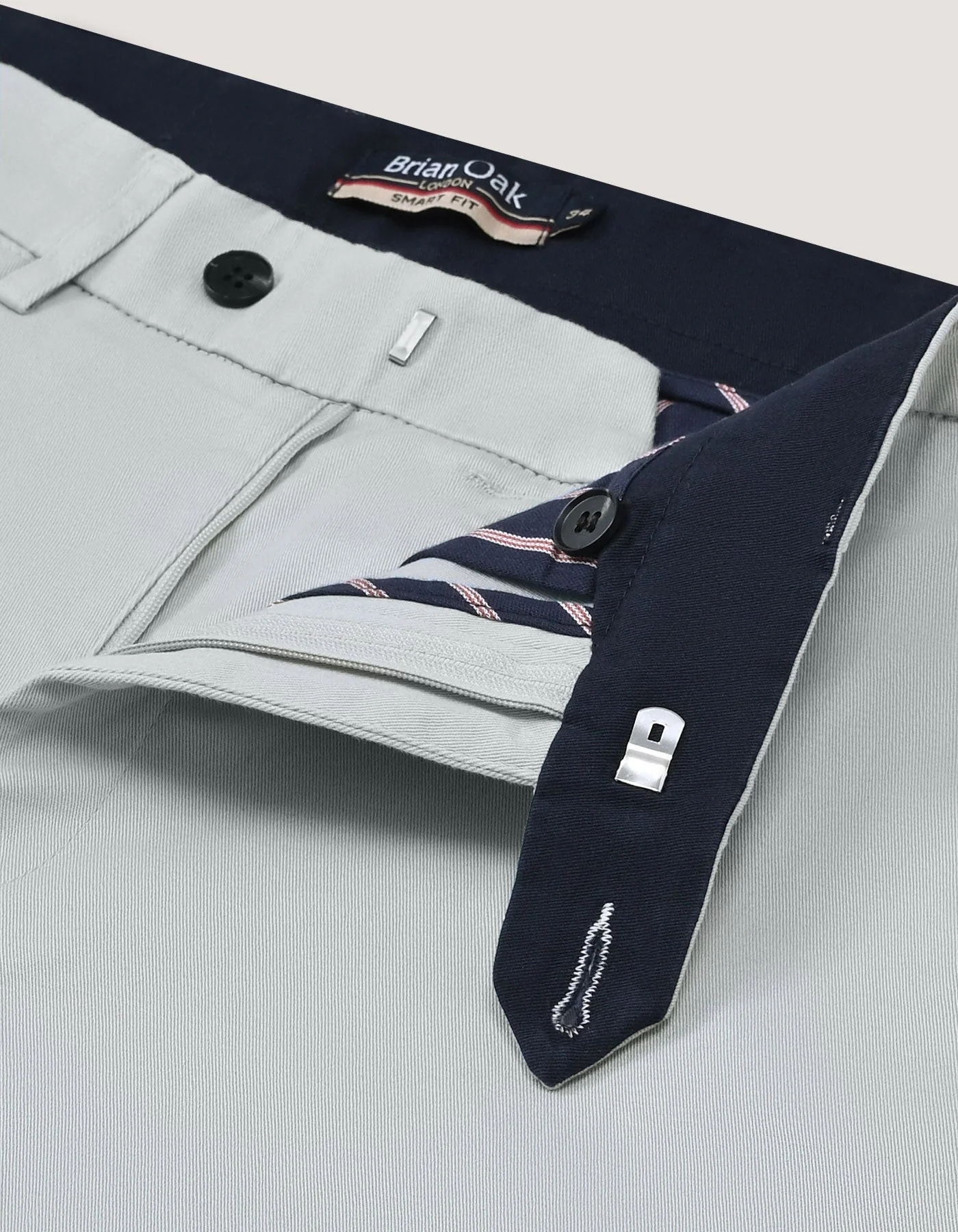 Silver Easy Care Chino Trouser - Image 4