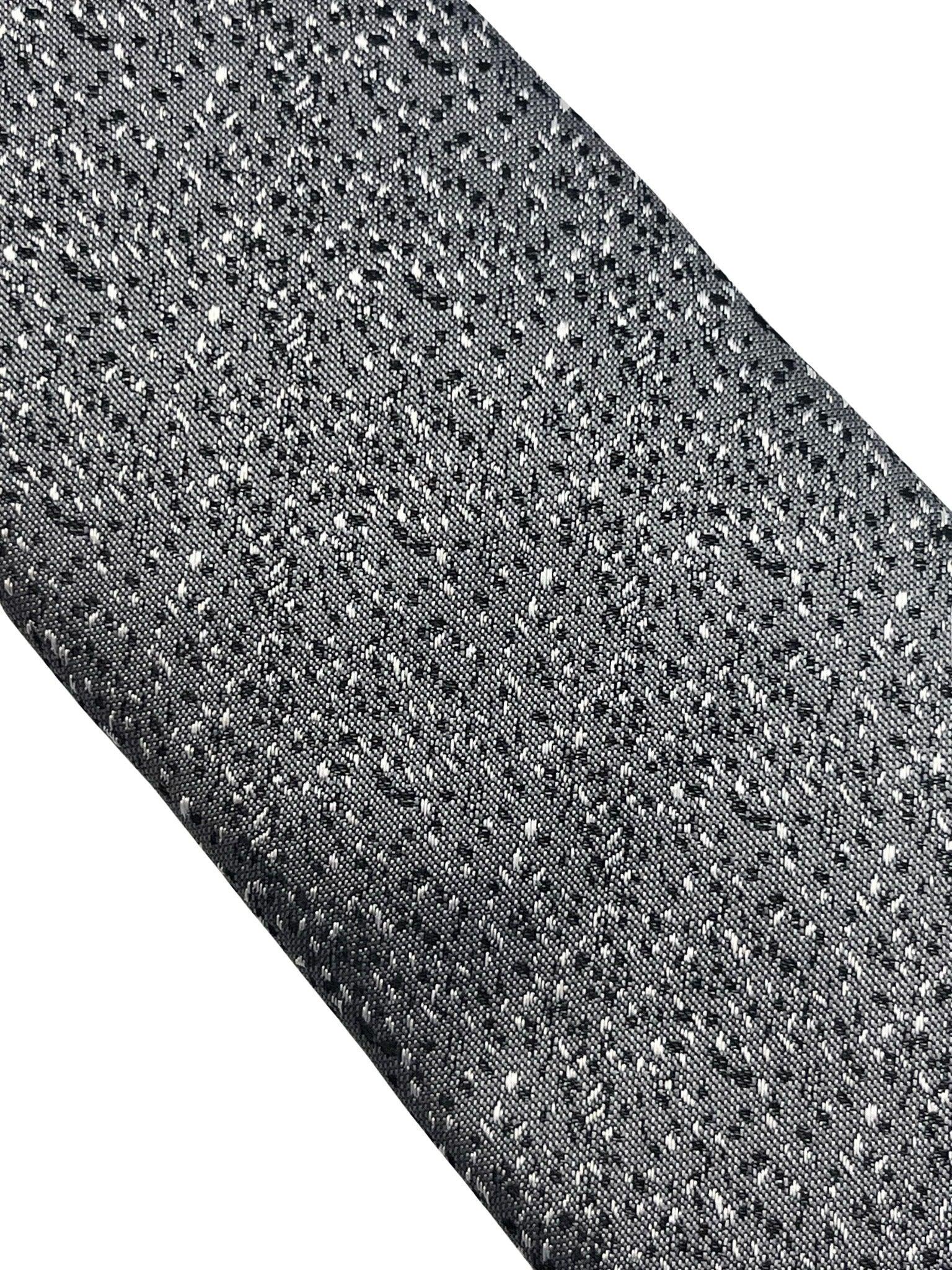 Silver grey speckled tie - Image 3