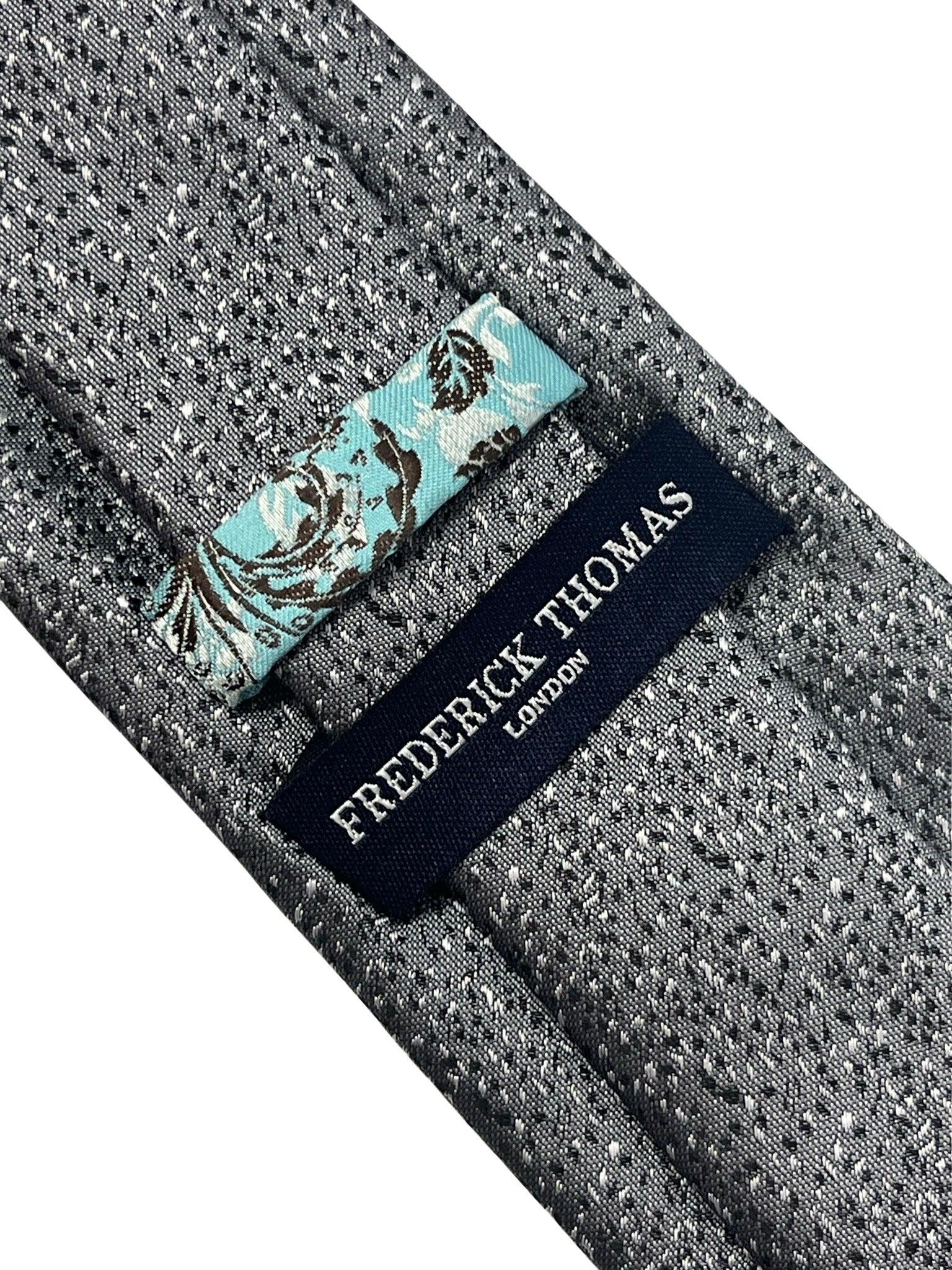 Silver grey speckled tie - Image 4
