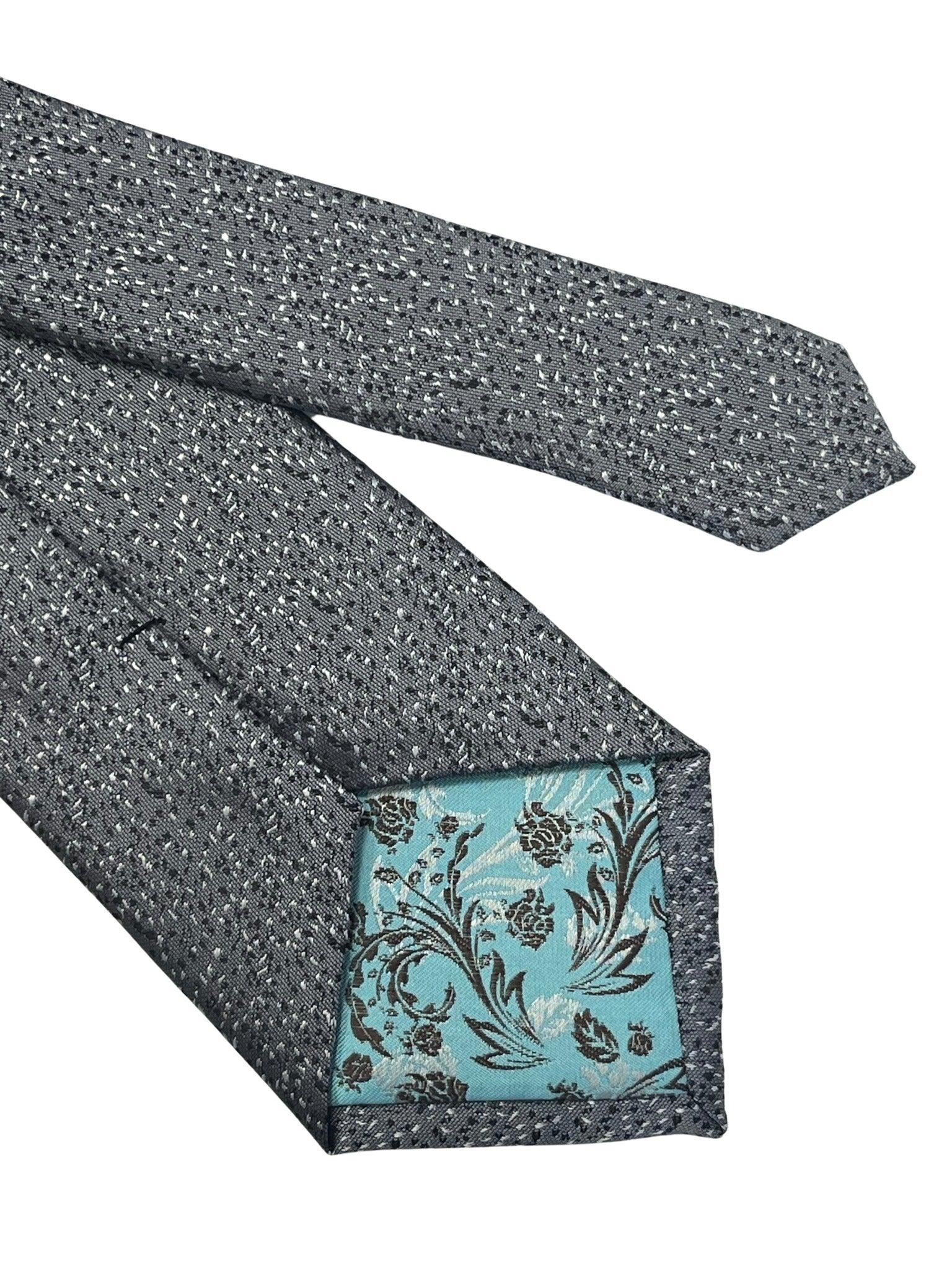 Silver grey speckled tie - Image 5