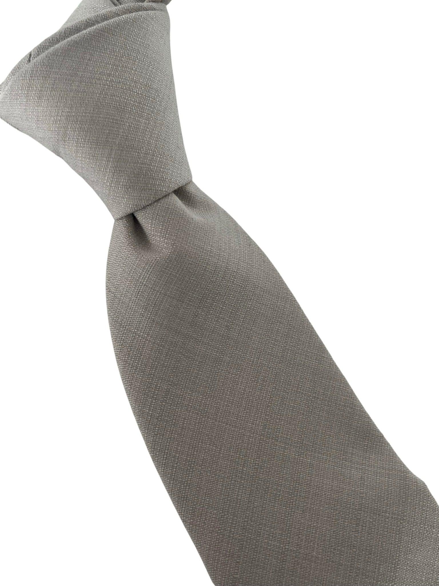 silver light pale grey bamboo tie - Image 3