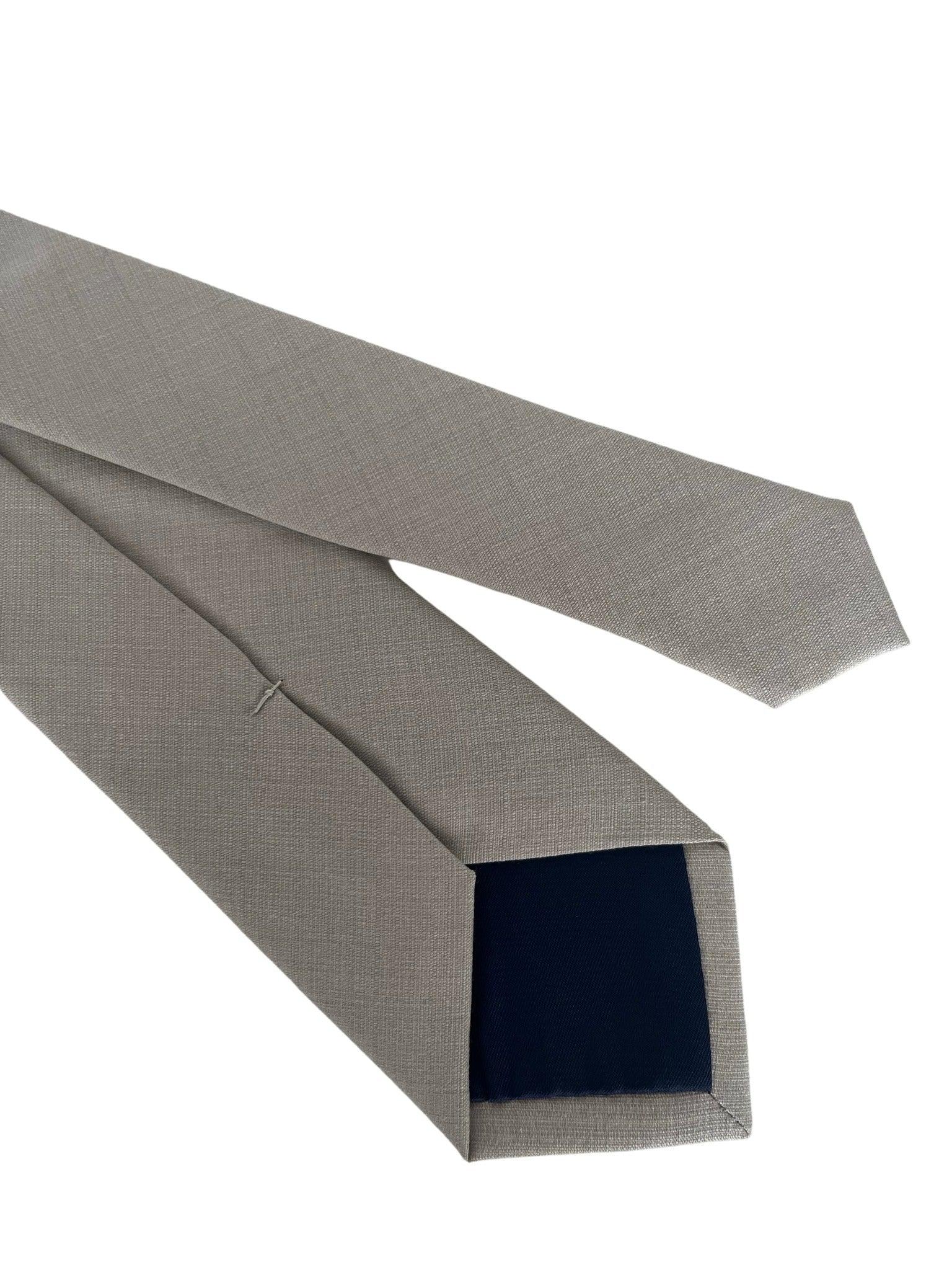 silver light pale grey bamboo tie - Image 5