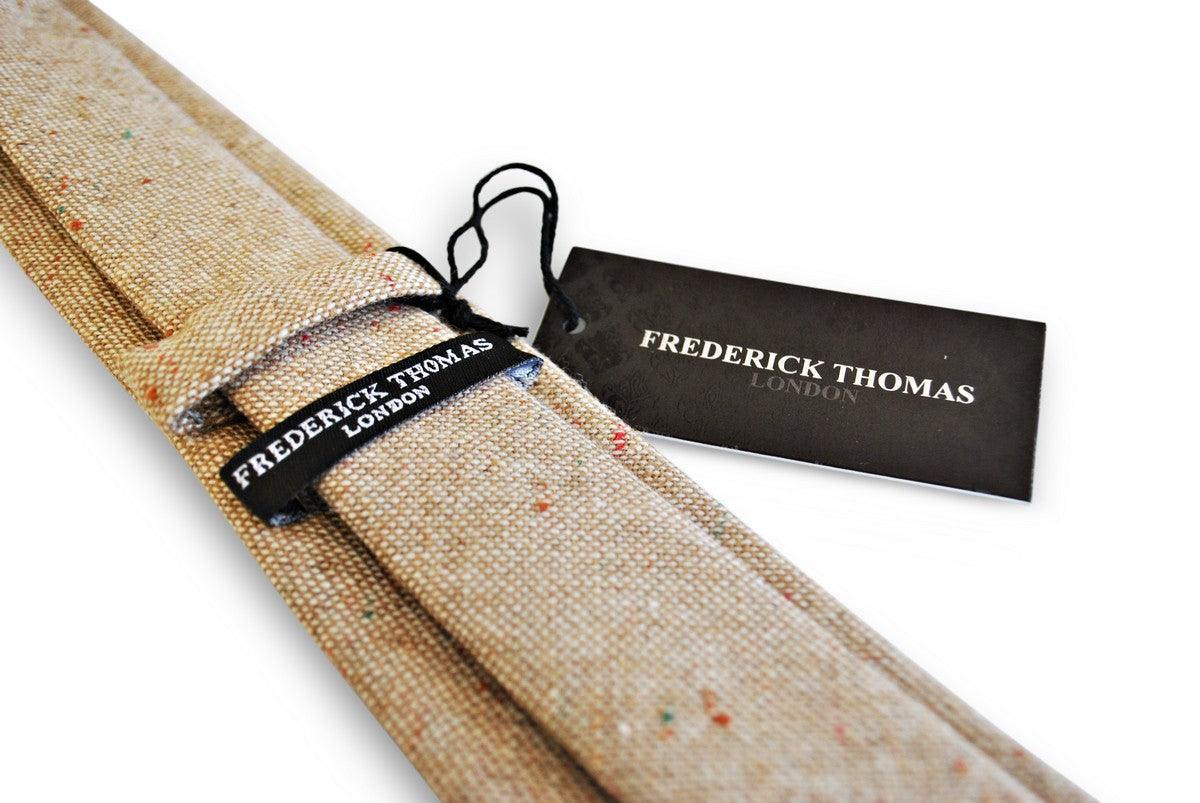 skinny beige speckled tie - Image 4