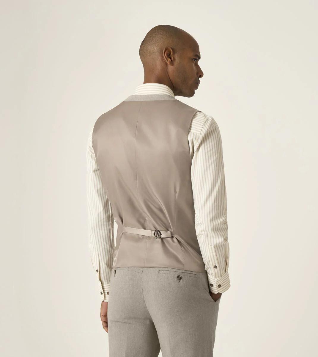 Skopes Calvados Suit Waistcoat For Men in Stone Beige, 36R-62R - Image 4