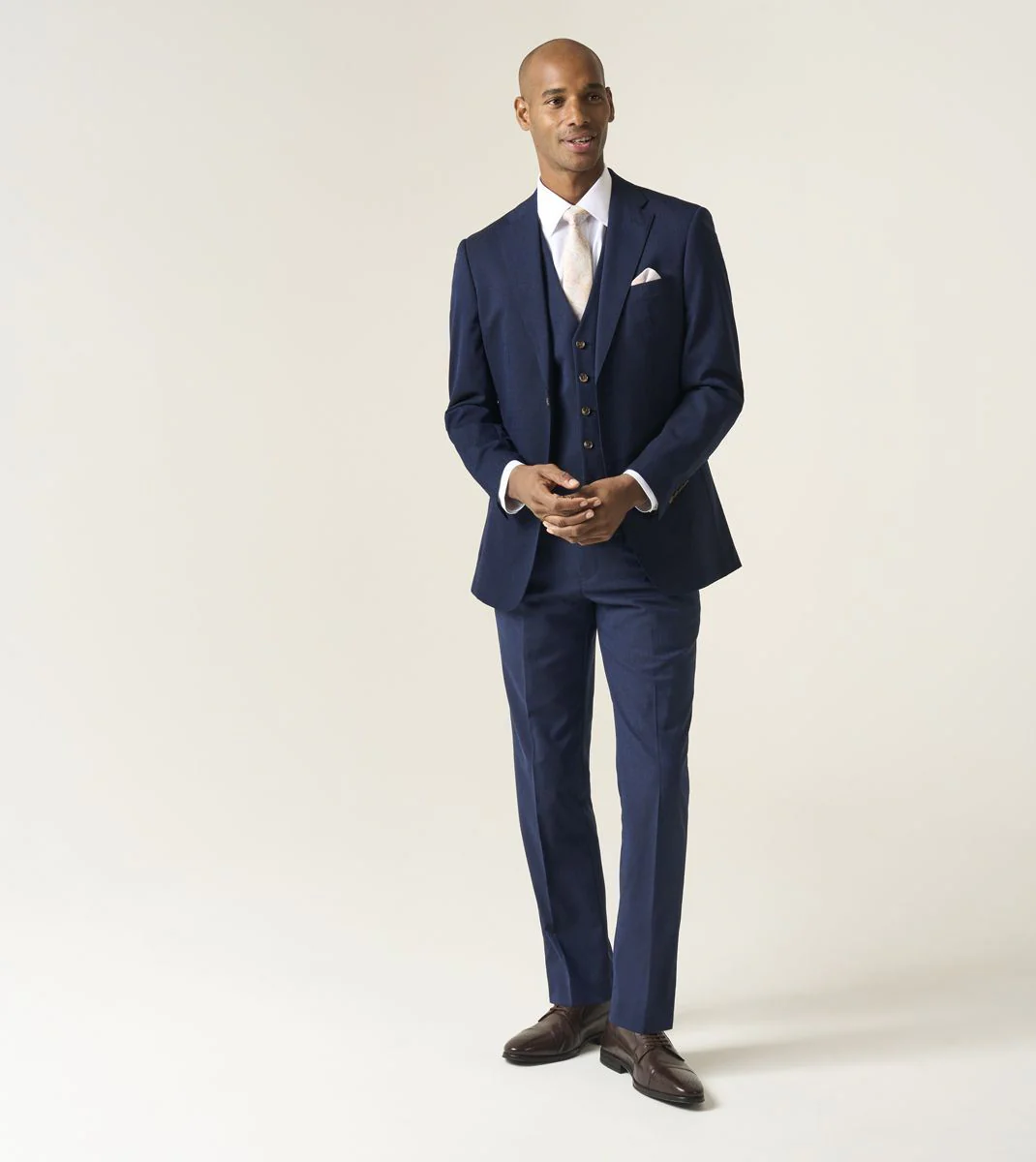 Skopes Caspian Suit Tailored Fit Jacket For Men in Navy Blue, 36S-64L - Image 6