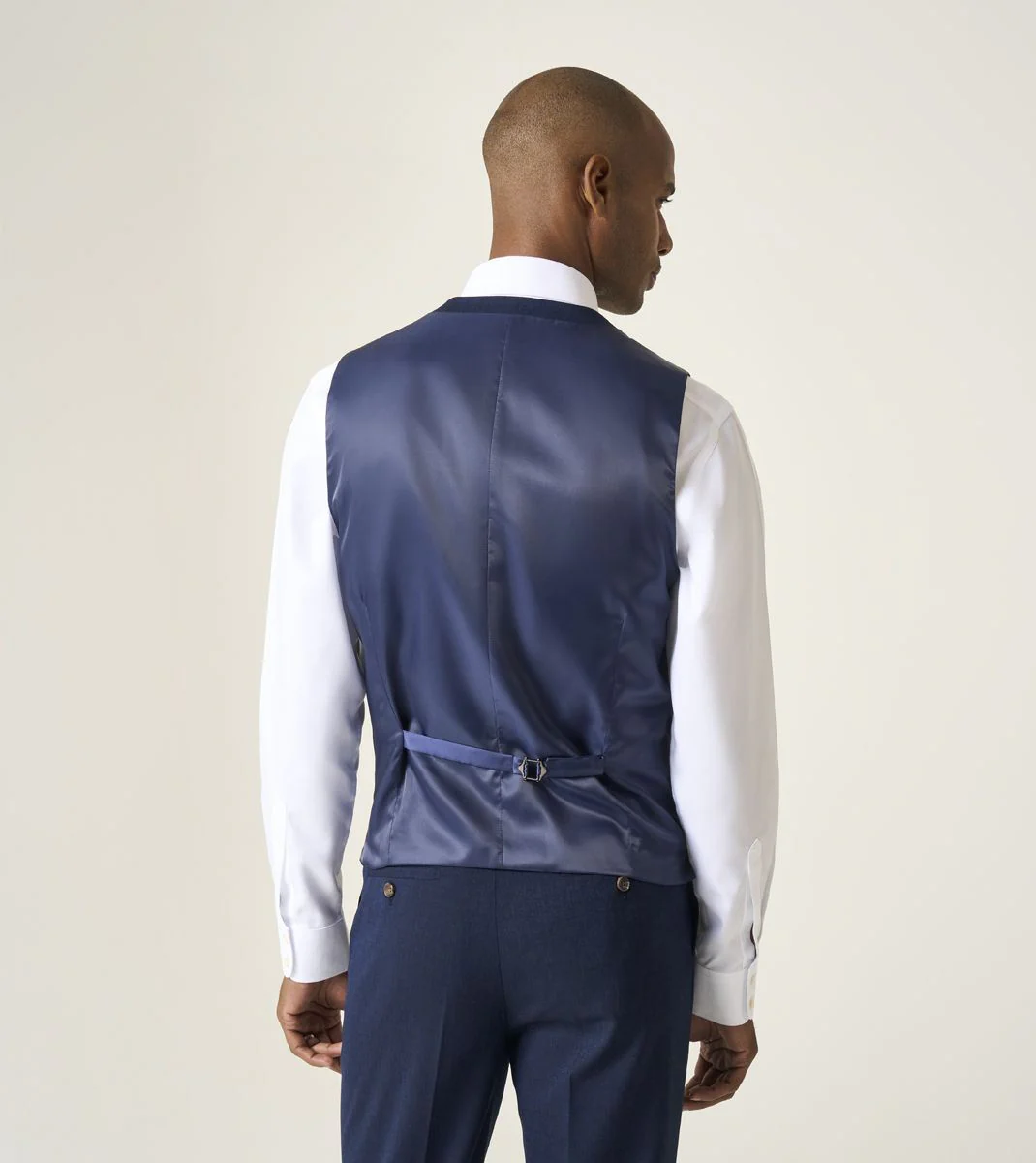 Skopes Caspian Suit Waistcoat For Men in Navy Blue, 34R-62R - Image 4