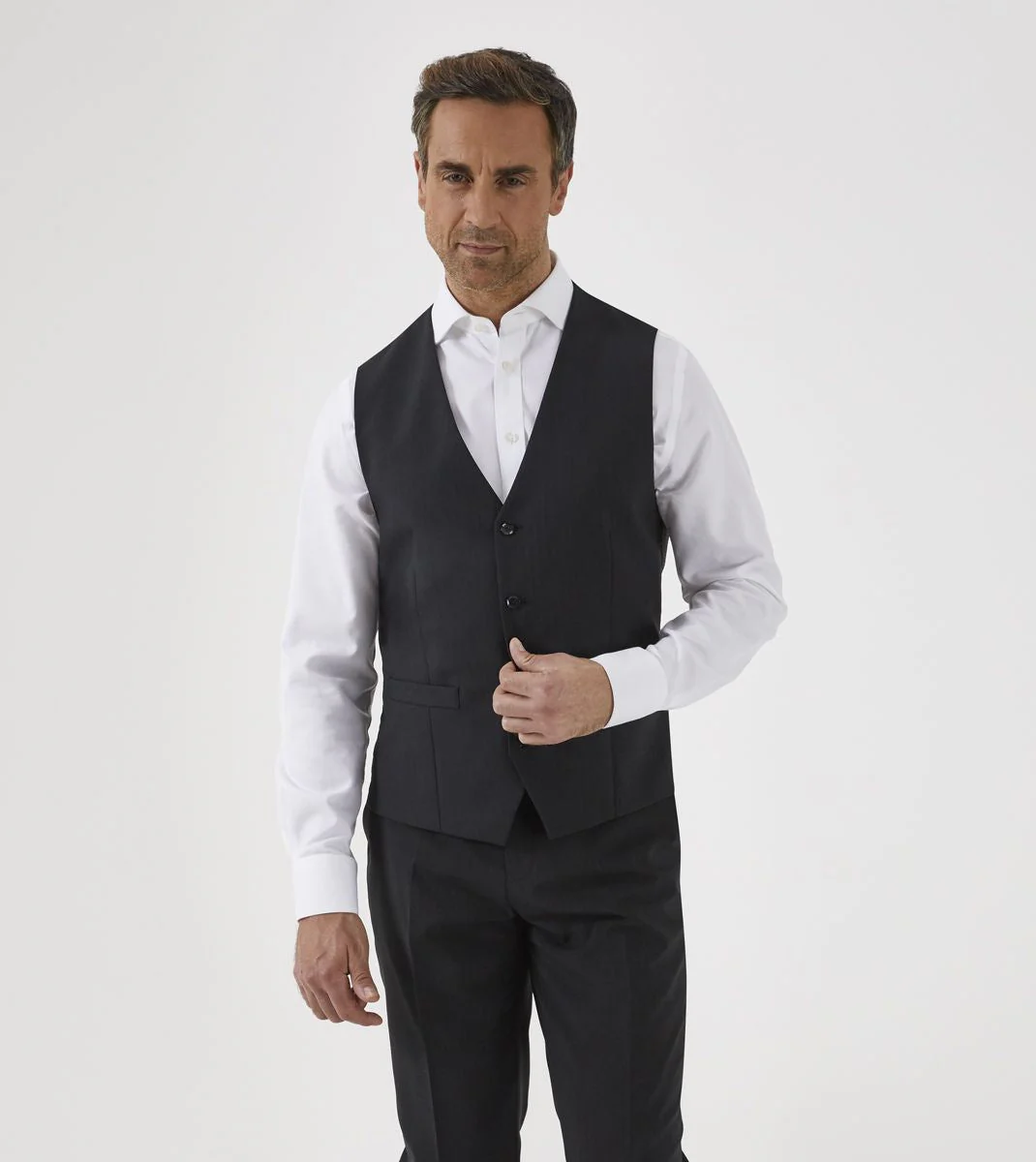 Skopes Darwin Suit Waistcoat For Men's in Black Stripe, 34S to 72L - Image 3