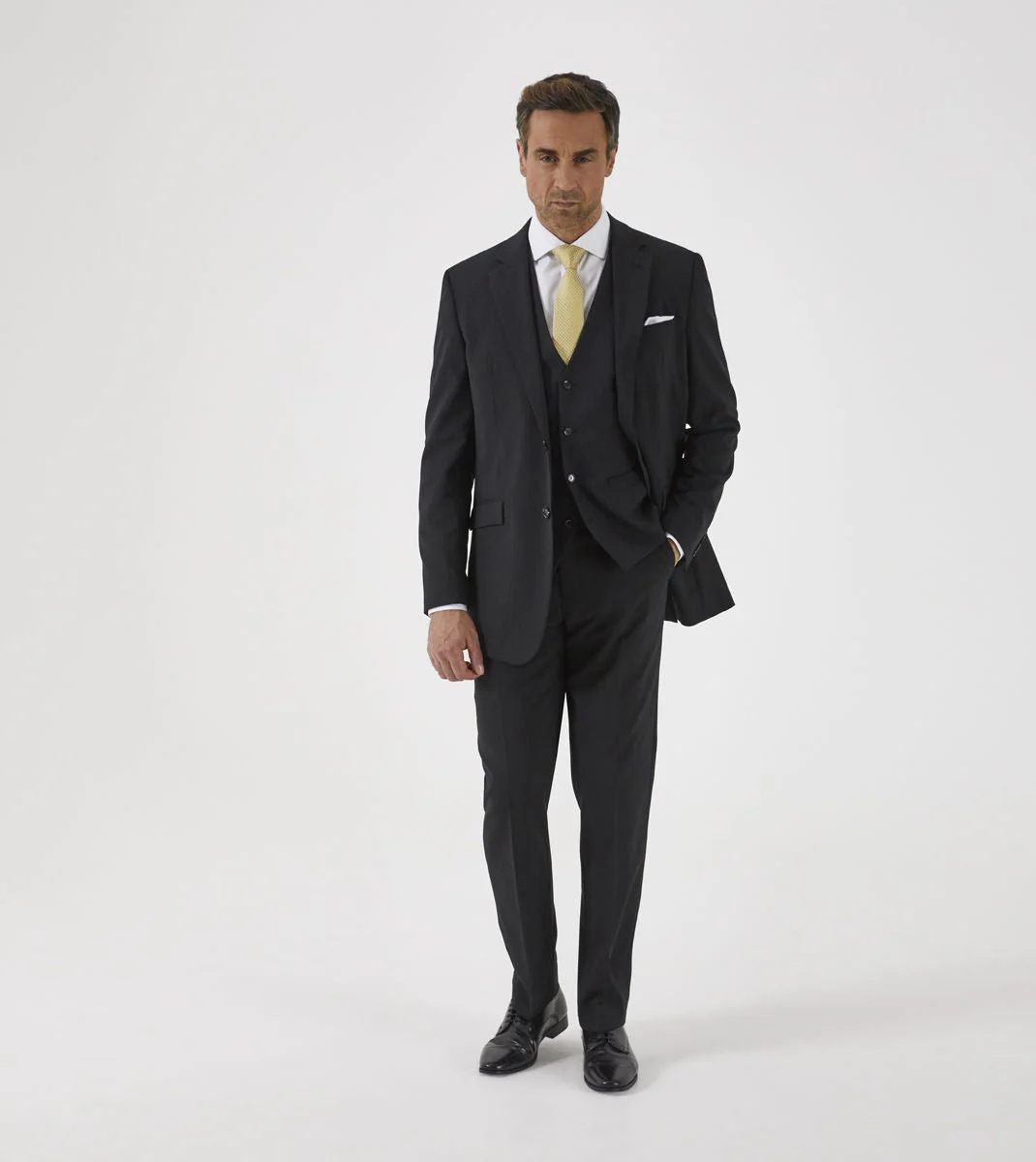 Skopes Darwin Suit Waistcoat For Men's in Black Stripe, 34S to 72L - Image 5