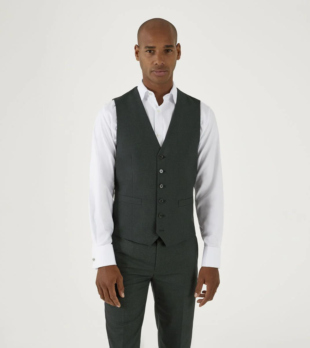 Skopes Harcourt Suit Waistcoat For Men's in Green, 34R to 58R - Image 3