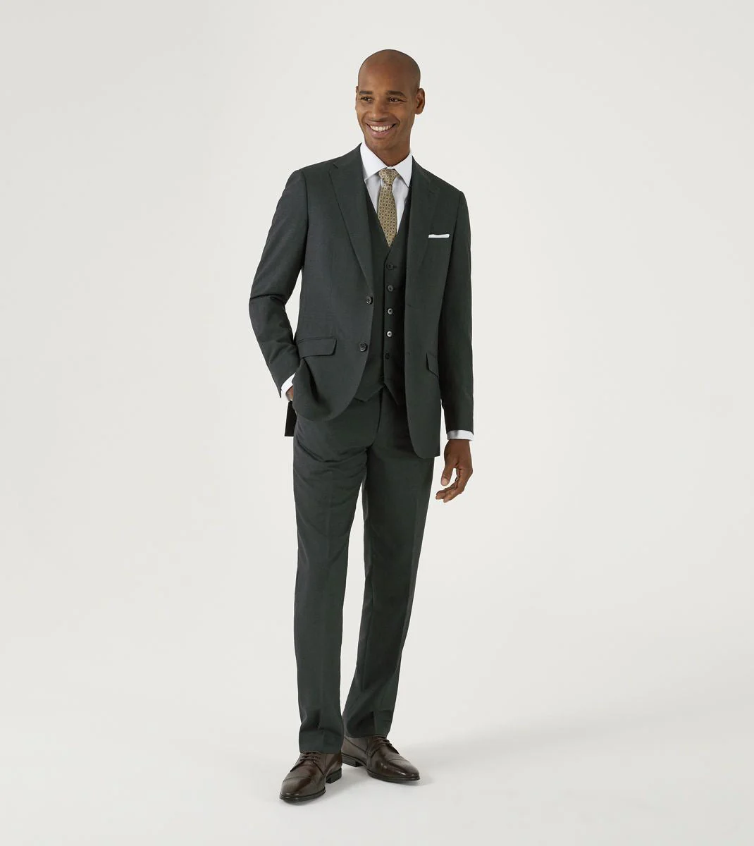 Skopes Harcourt Suit Waistcoat For Men's in Green, 34R to 58R - Image 5