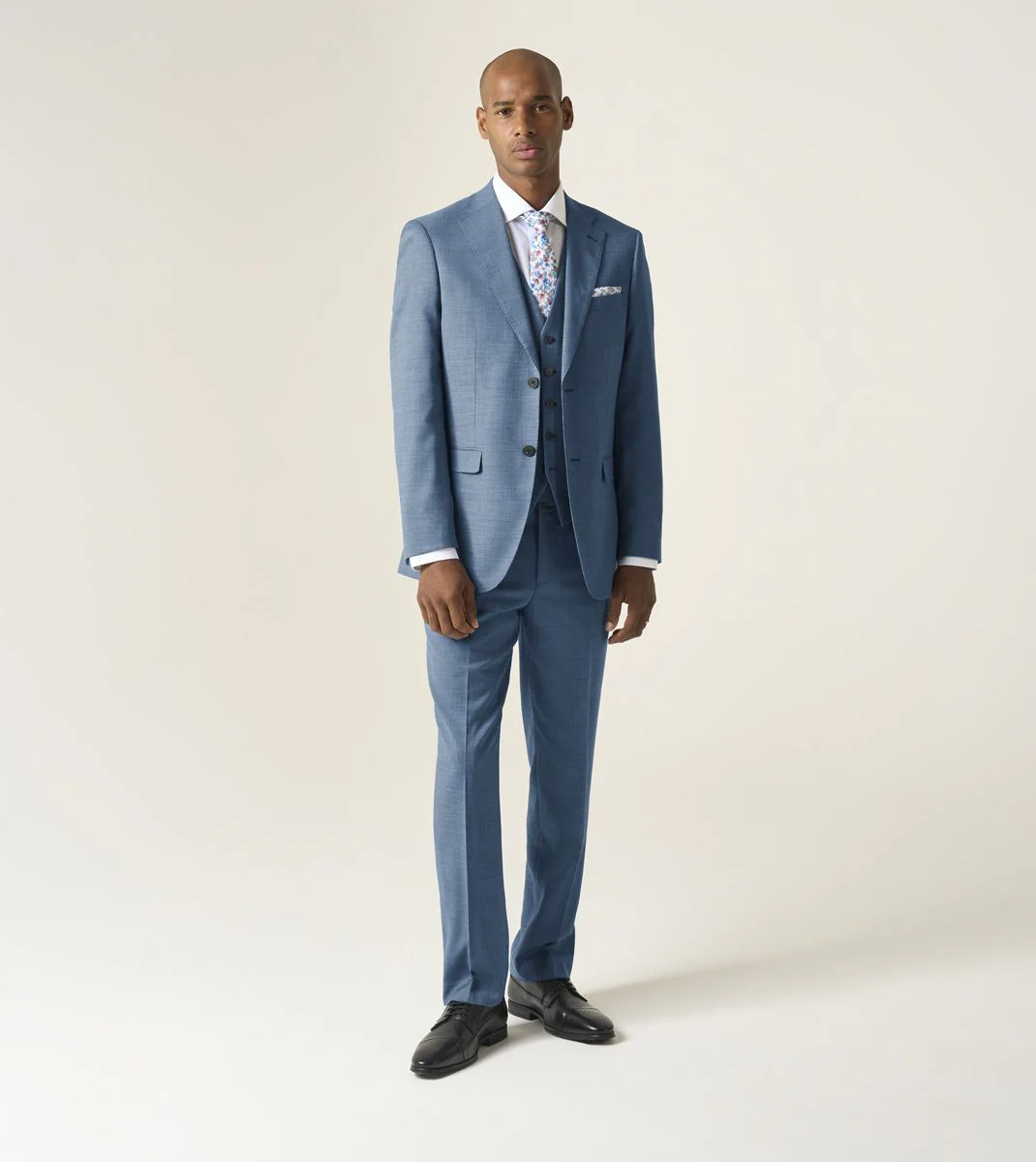 Skopes Lucien Suit Waistcoat For Men in Teal Blue, 34R-62R - Image 5