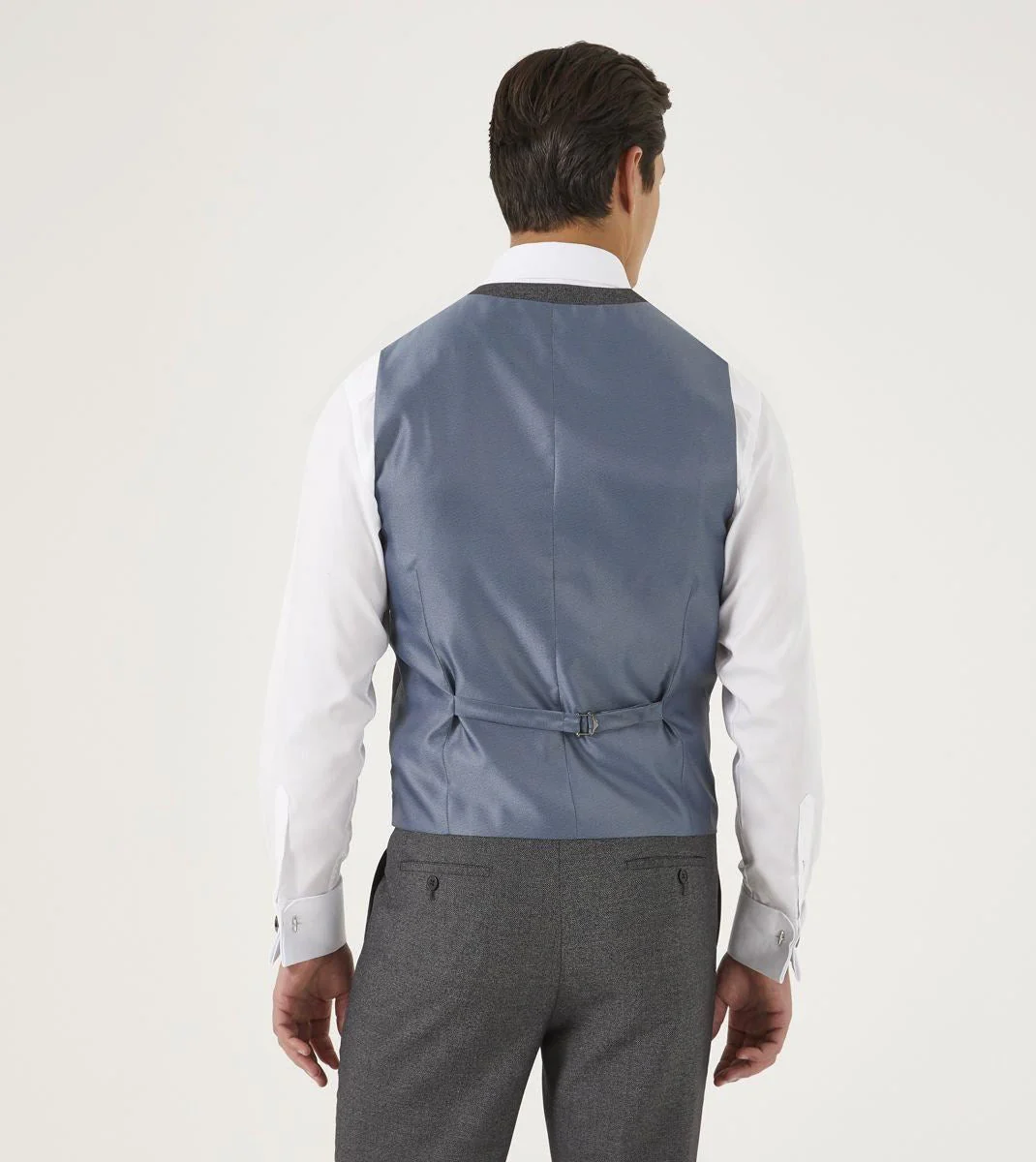 Skopes Men's Harcourt Tailored Fit Waist Coat in Grey 34 to 62 Regular - Image 4