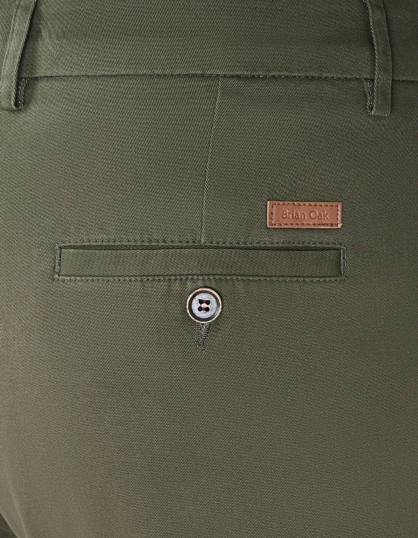 Smart Fit Olive Chino Trouser - Image 5