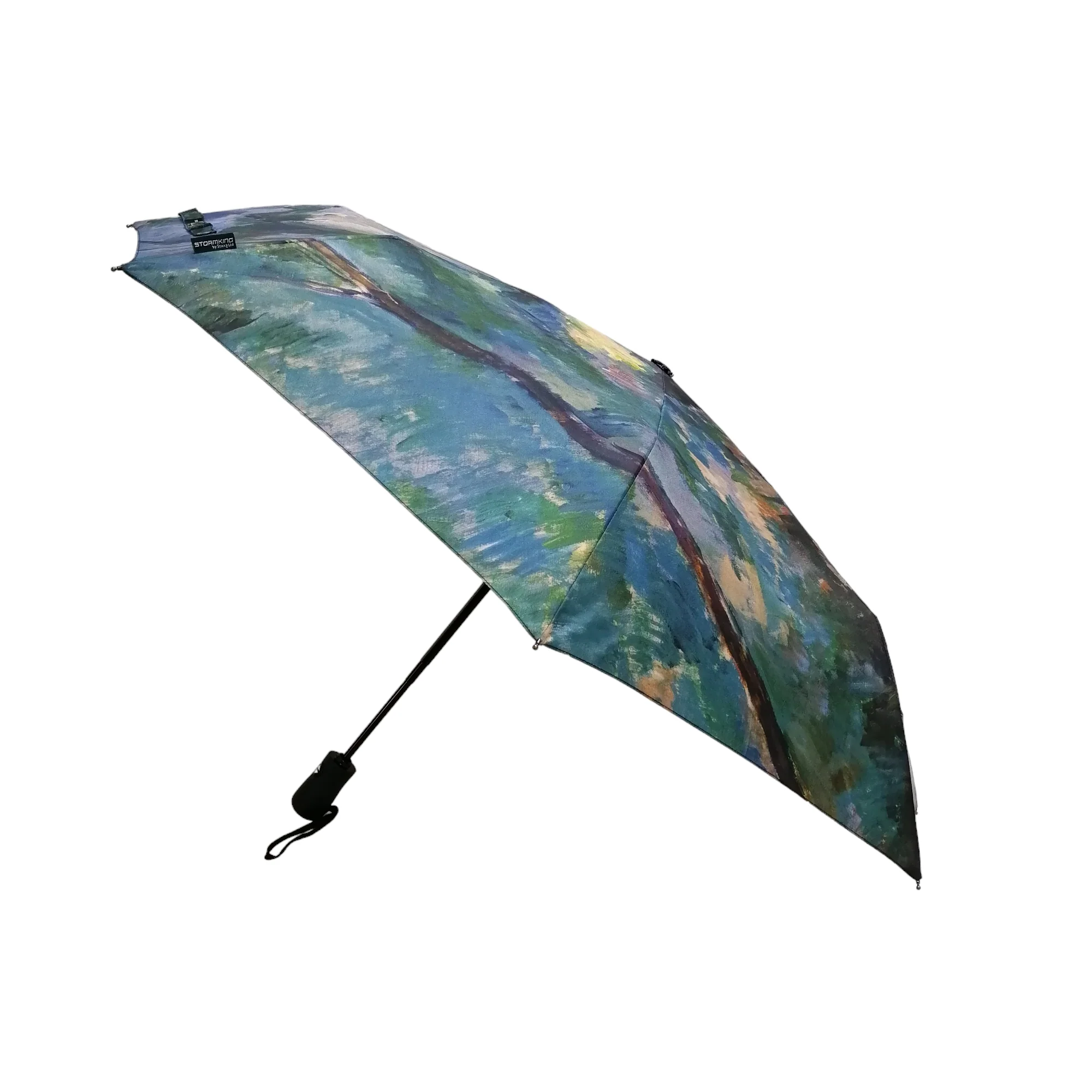StormKing Folding Art Umbrella Cezanne The Brook  by Soake - Image 8