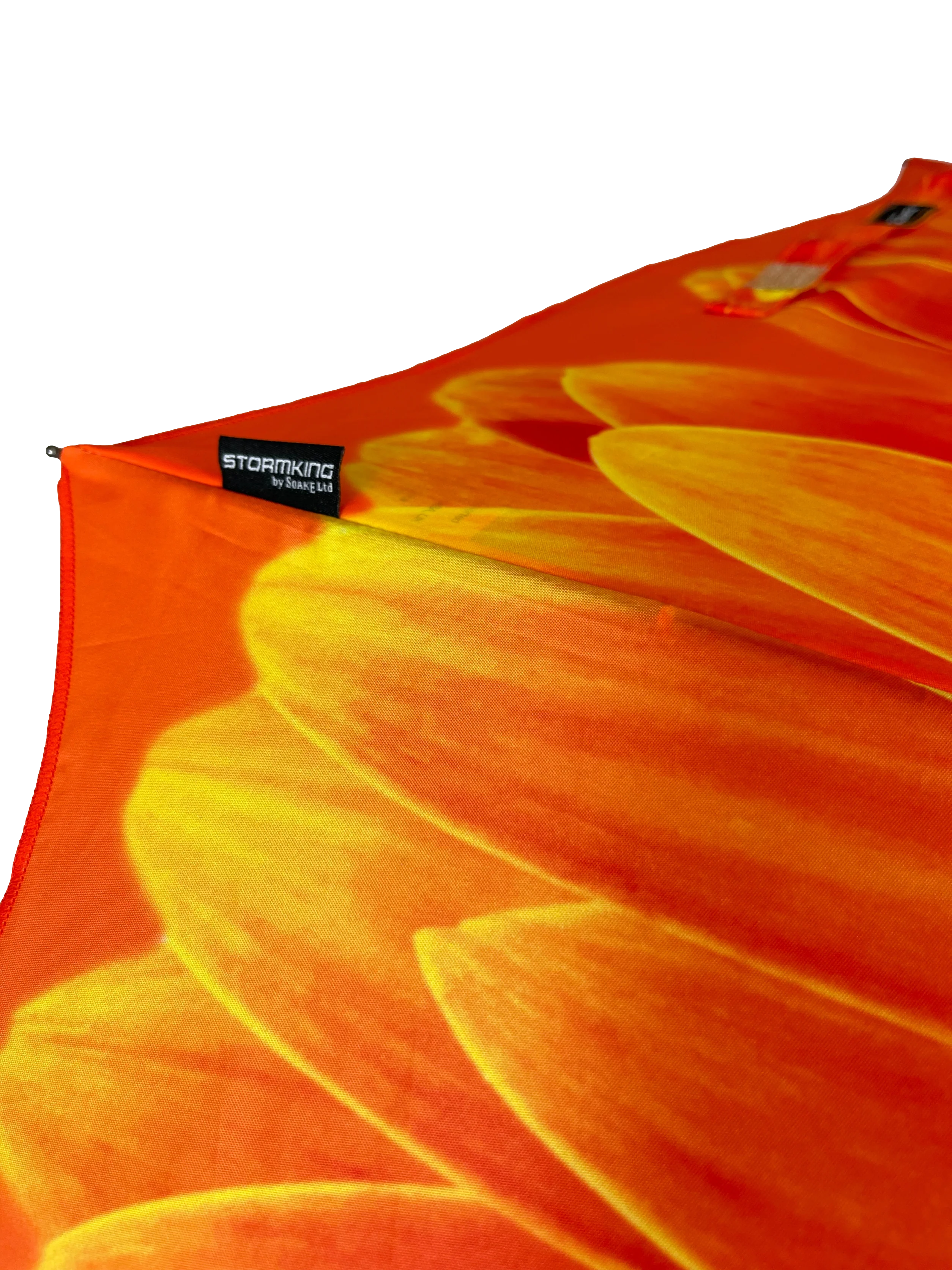 StormKing Folding Floral Umbrella Orange Daisy - Image 13