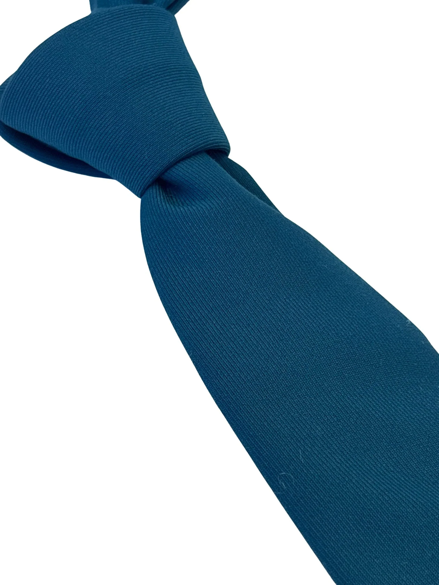 teal turquoise green blue plain mens tie - Image 6