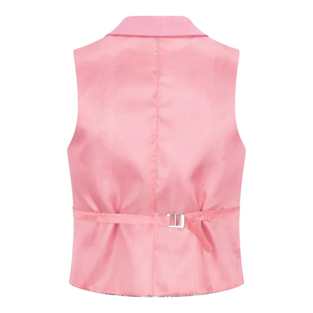 TP-16 - Women's 3 Piece Plain Pink Suit - Image 6