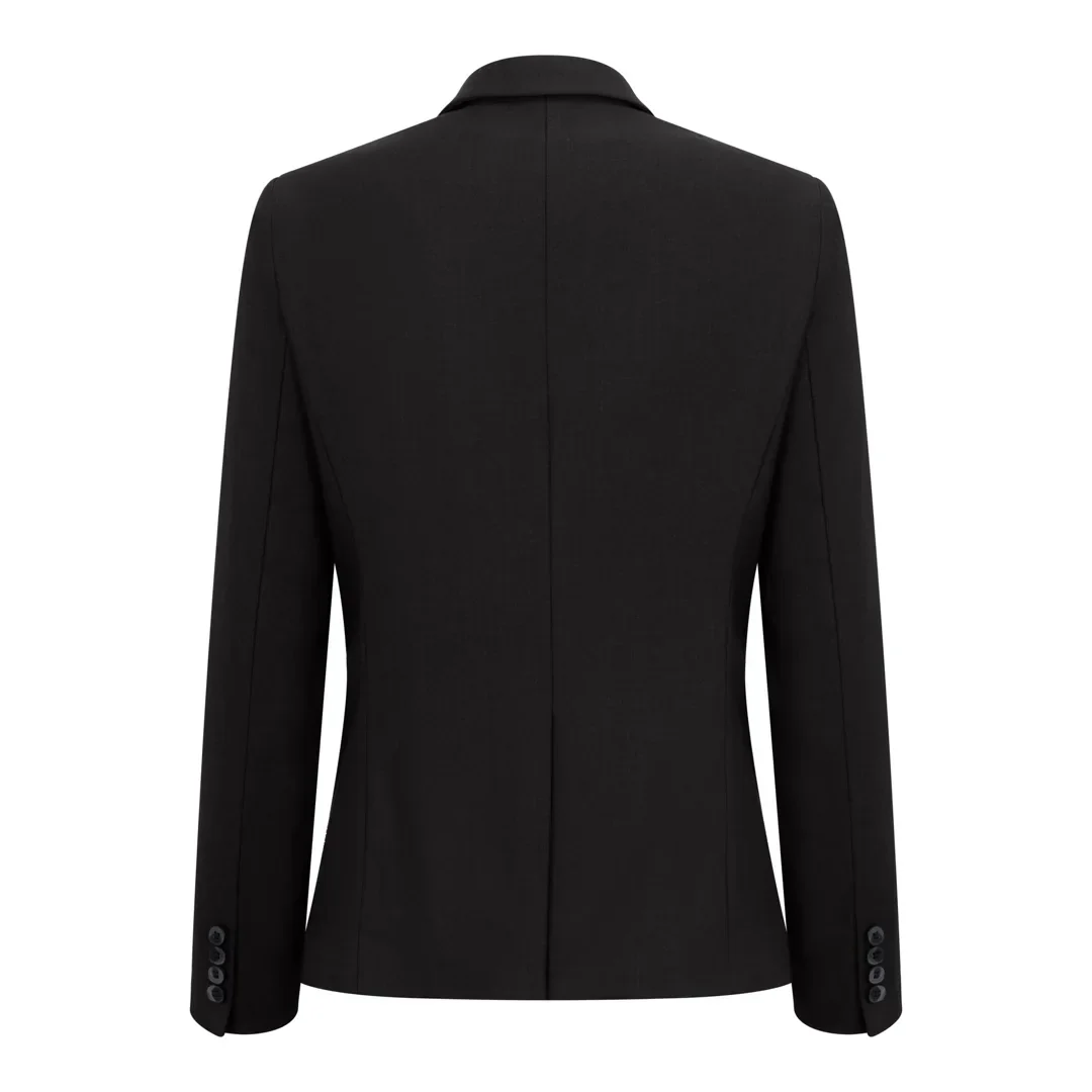 TPW-13 - Women's 3 Piece Plain Black Suit - Image 7
