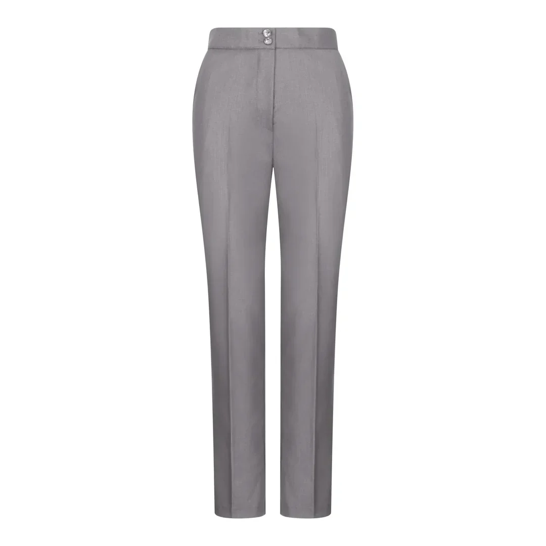 TPW-15 - Women's 3 Piece Plain Grey Suit - Image 9