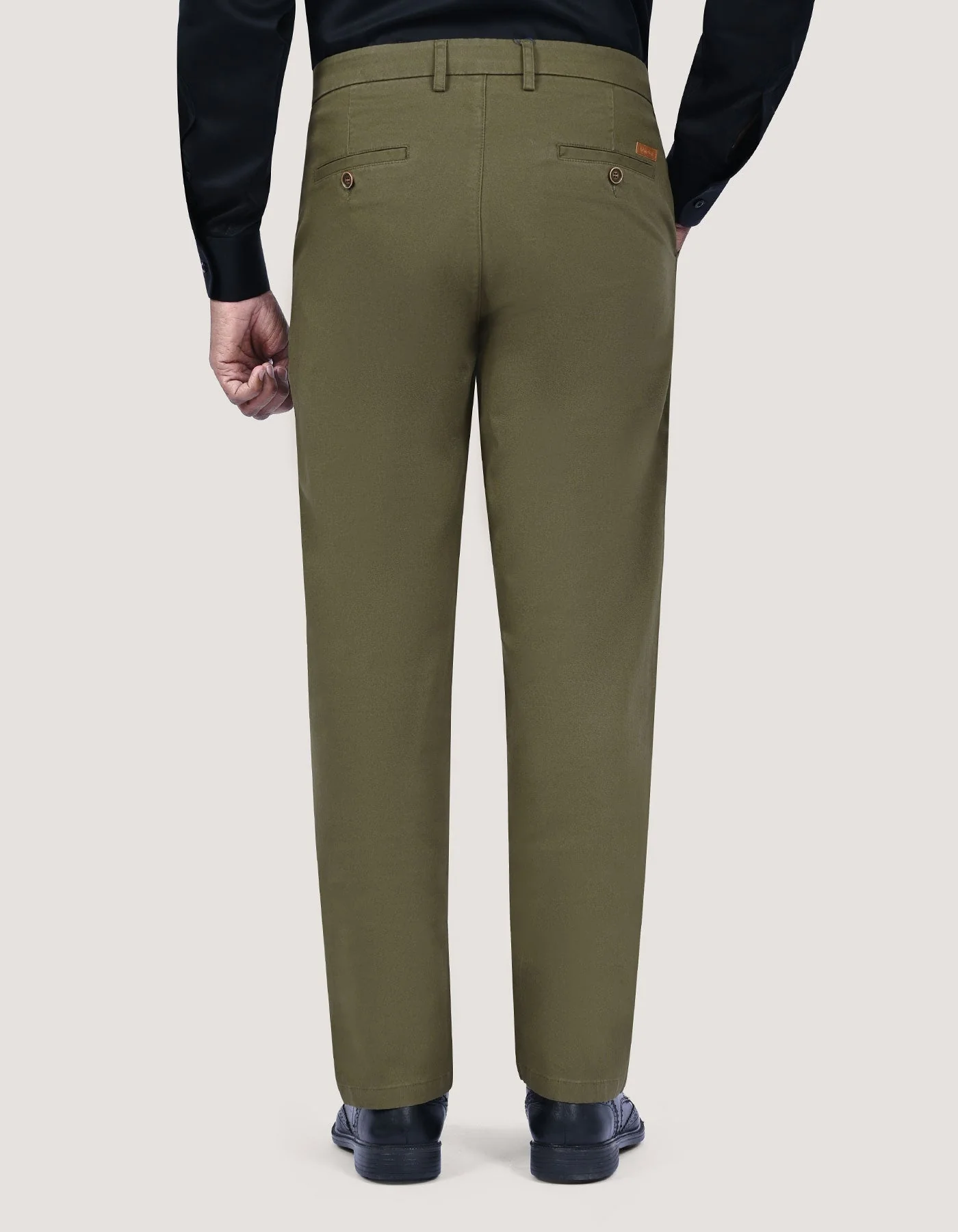 Twill Chino Trouser – Olive - Image 5