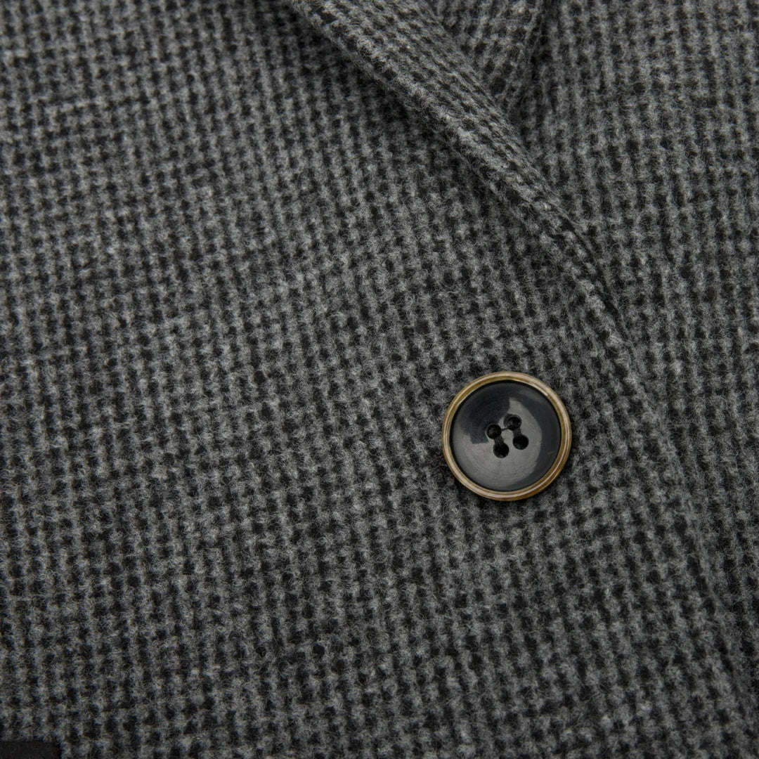 wsn01 - Women Grey Suit Blazer Waistcoat & Trousers in Tweed Herringbone - Image 5