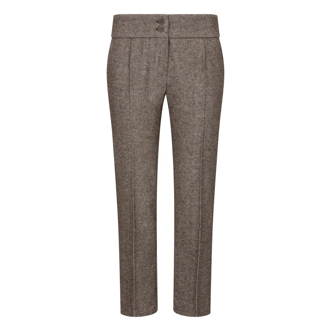 wsn06 - Women's 1920s Suit Tweed Blazer Waistcoat & Trousers - Image 6